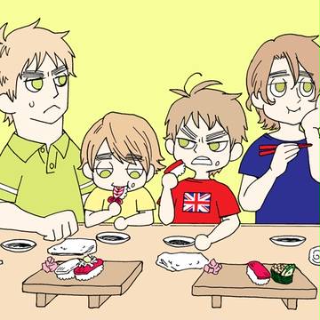 眉国兄弟、ぬほんを食す。