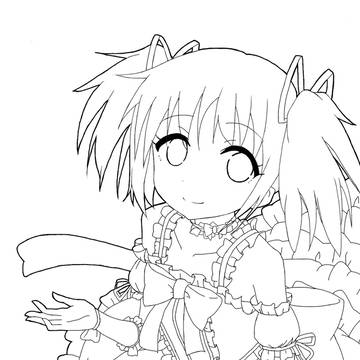 ヴァルキリーまどか様 線画
