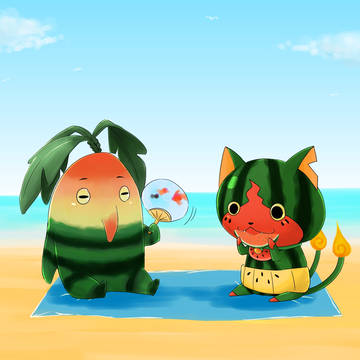 ひと夏のすいかたち