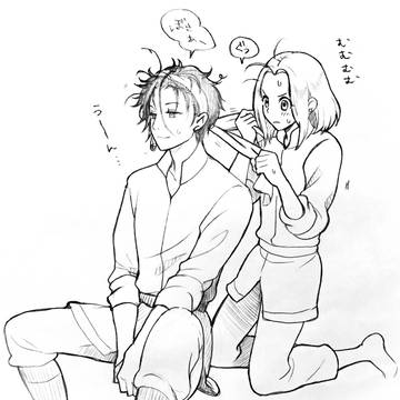 楽師と殿下で髪結い