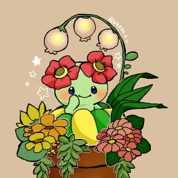 植木鉢のきれいなお花