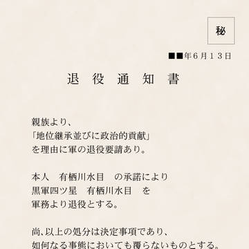 【退役のお知らせ】