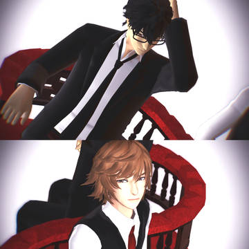 【MMD戦国無双】スーツの四軍師