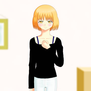 くまちゃんと私服を交換した那須さん