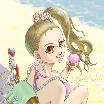 田舎っぽい水着少女