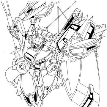 ガンダムMk-V（線画）