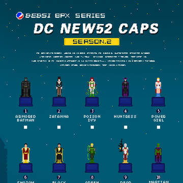 DC new52 heroes caps PLUS