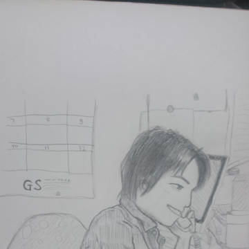 好きな俳優さんを模写ってみた。