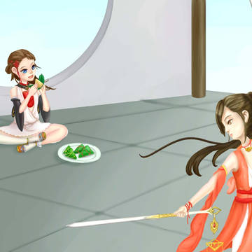 吃粽子