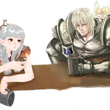 エルフとファイターとティキ