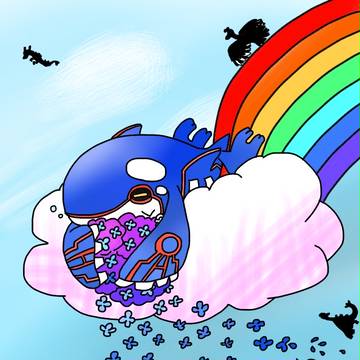 梅雨の日のカイオーガの日常