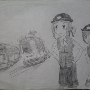 的場先輩とみゆきちゃん