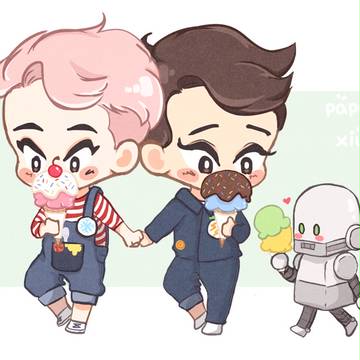 EXO PAPERTOY - XIUMIN & CHEN