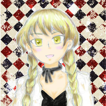 三つ編み少女