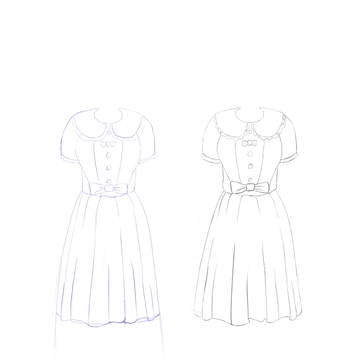 衣服好难画.../難しいです。