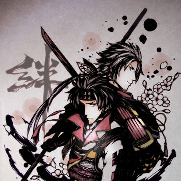 切り絵・真田兄弟・絆