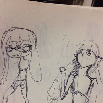 描けない日のイカガール