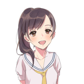 夏服女子