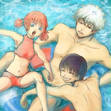 大江戸プール~うきわにも3人一緒に乗っかってくスタイル~
