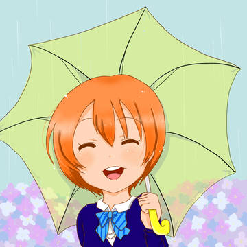 雨だにゃー！