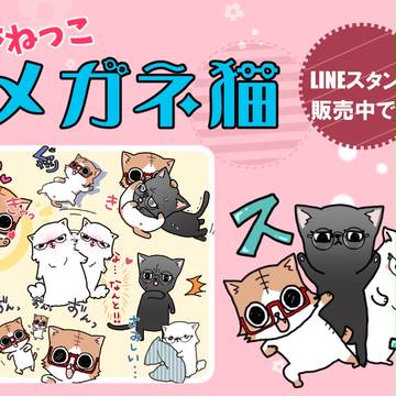 めがねっこメガネ猫