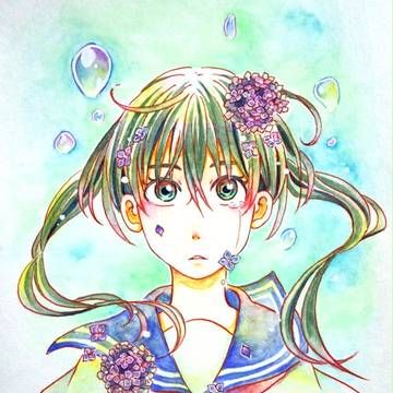 水紫陽花