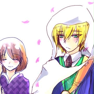 「アナタは桜、アンタは風。」　　山姥切×女審神者