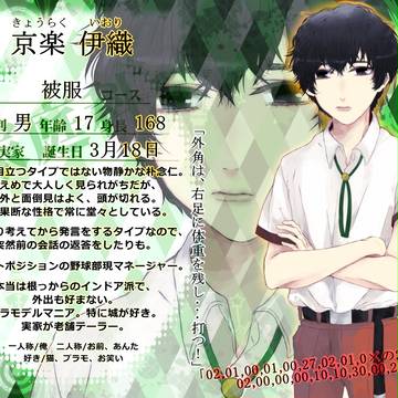 【片高】京楽 伊織【被服3年】