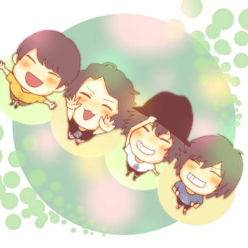 4人の笑顔が大好き。