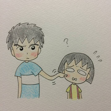まるちゃんのほっぺ。