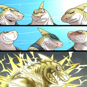 Emotion of shark