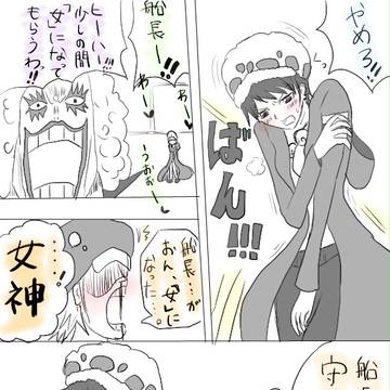 イワさんの女ホルモンでをローさんを女にしてみよう…！