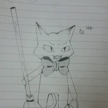 掃除バイトねこ