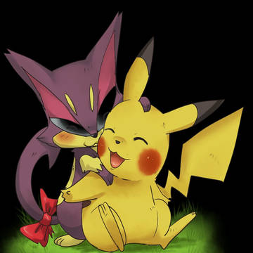 pikachu and purrloin
