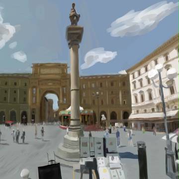 レプッブリカ広場 フィレンツェ イタリア