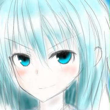 落書きチルノ