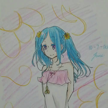 blue girl