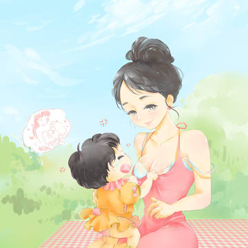 Sprite and her daughter
