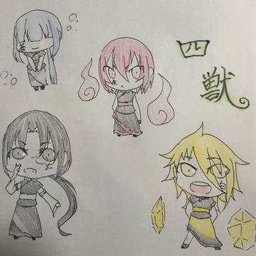 四獣 擬人化
