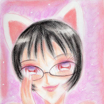 白猫と黒猫お姉さん