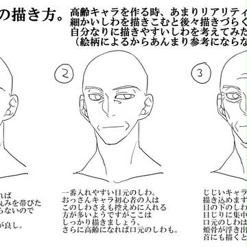 自己流しわの描き方。