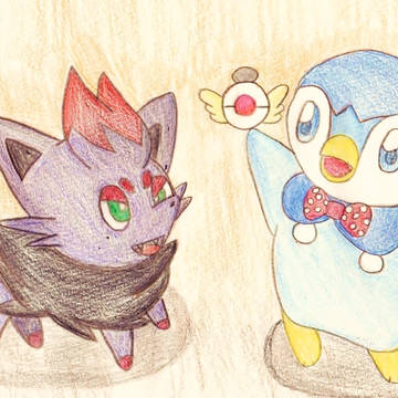 ポケダン探検隊(アニメver)のポッチャマと劇場版のゾロア