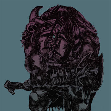 母を抱く魔物