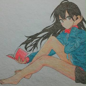 雪ノ下雪乃を描いてみた