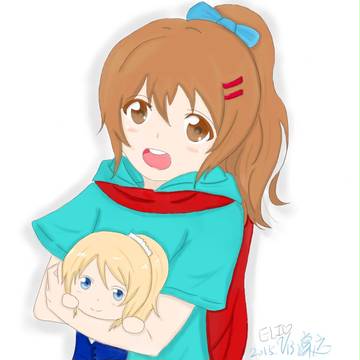 少女抱著繪里