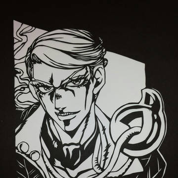 プロシュート 切り絵