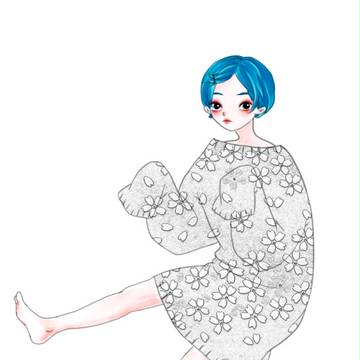 Floating girl