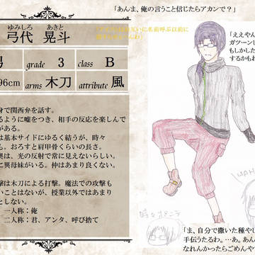 【SOBM】弓代晃斗【キャラシ】