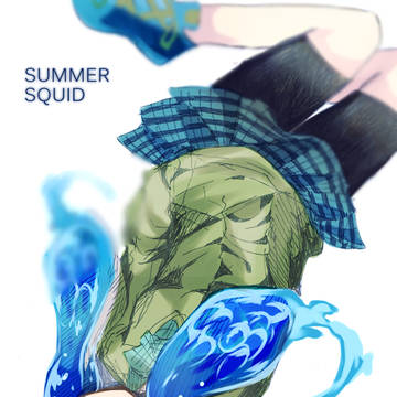 夏のイカ