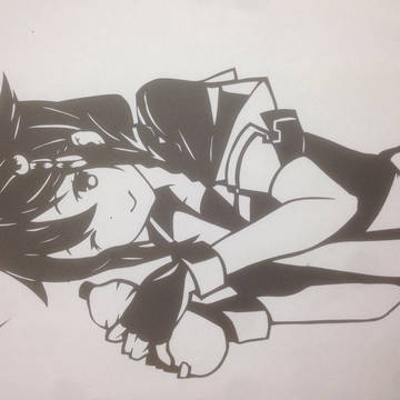 時雨 切り絵